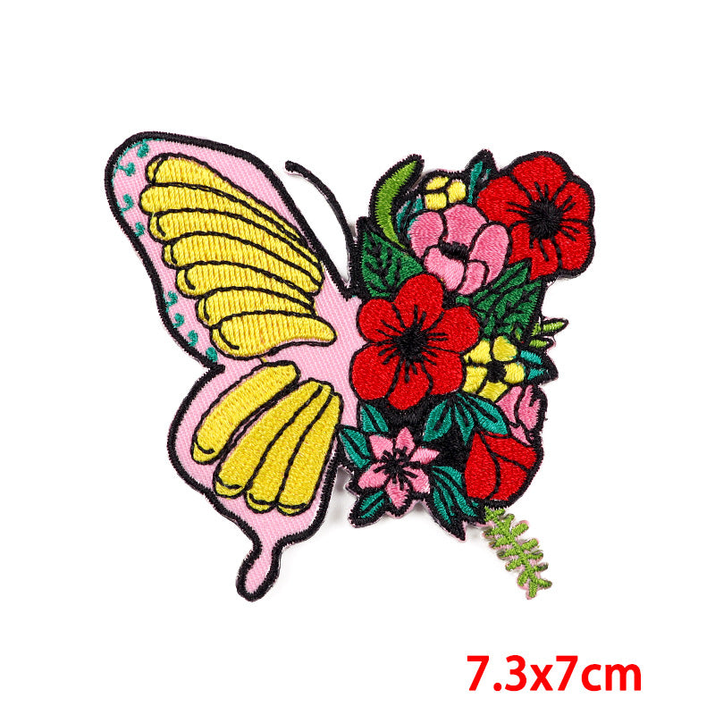 Wholesale Cartoon colorful letters with adhesive DIY embroidery patch